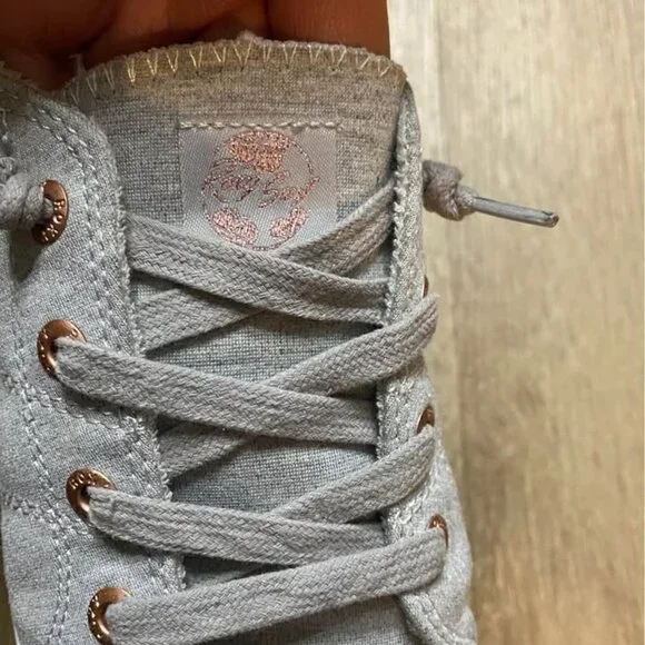 Roxy Bayshore Sneakers Women’s Size 10 Light Gray Casual Slip-On Comfort Shoes - Picture 3 of 6